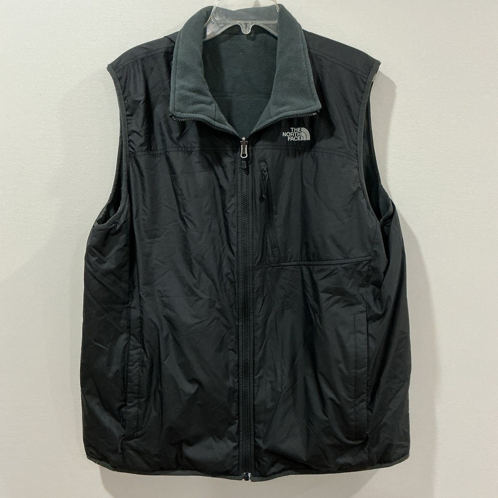 The‎ North Face Men's Reversible Granola Vest Size XL Grey Black Gorpcore